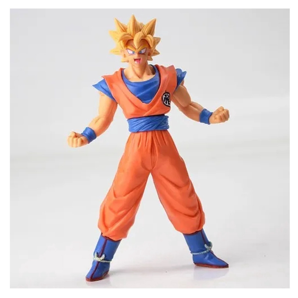 Boneco original de anime com controle de videogame, boneco de anime bandai  dragon ball z shf super saiyajin goku de poder completo, figura de ação  para presente, entrega rápida