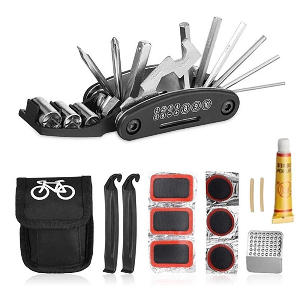 Kit Ferramentas Para Bike Com Bolsa Chaves Para Bicicleta em Promoção