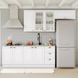 Cozinha Compacta 04 Peças com Aéreo para Geladeira Americana Henn é boa?
