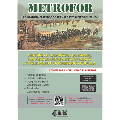 História e Geografia do Ceará nos concursos públicos - teoria e questões  (livro/apostila) 2022 em Promoção na Americanas