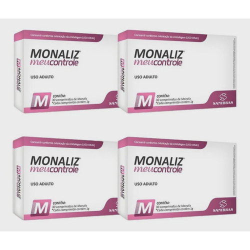 5x Monaliz Meu Controle (5x 30 comprimidos) - Sanibrás em Promoção na  Americanas