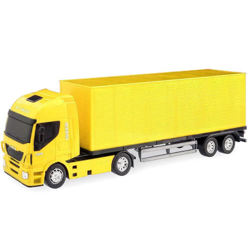 Caminhão de Brinquedo Infantil Carreta Iveco Grande Amarelo no