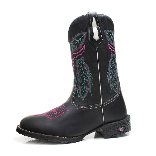 Bota caterpillar couro rosa + boné em Promoção na Americanas