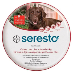 Coleira Antipulgas Seresto Bayer Cães E Gatos Acima De 8kg é boa?