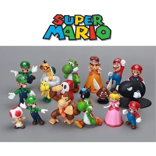 Super Mario Luigi Yoshi Toad Princesa Peach Kit 5 Bonecos em Promoção na  Americanas