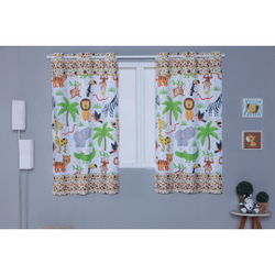 Cortina Infantil Safari 2,00x1,50 Sala e Quarto 160 Fios - Menino Menor preço em Cortina Infantil Safari 2,00x1,50 Sala e Quarto 160 Fios - Menino