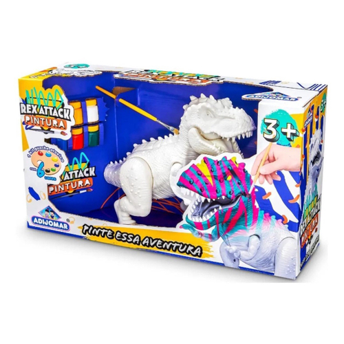 Dinossauro Para Colorir Dino E Pintura T-Rex Miketa 1136 em Promoção na  Americanas