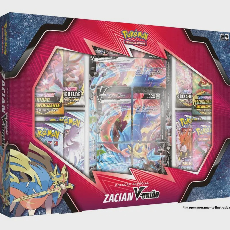 Carta Pokémon Zamazenta V Lendário Grande Jumbo