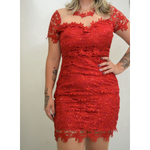 Vestido Fem. Renda Tule Seiki
