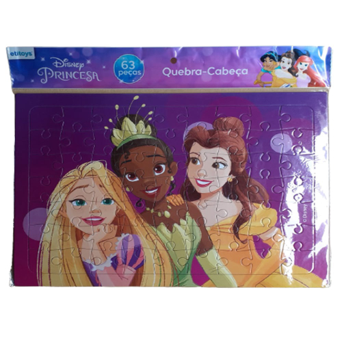 Jogo de quebra cabecas das princesas da disney 63 pecas - ETITOY