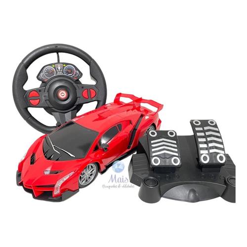 Carro Controle Remoto Para Criança Racing Raptor Vermelho