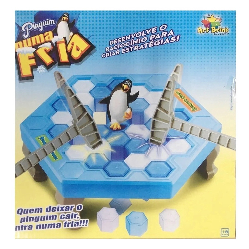 Jogo de quebra de gelo de plástico brinquedo pinguim presentes de