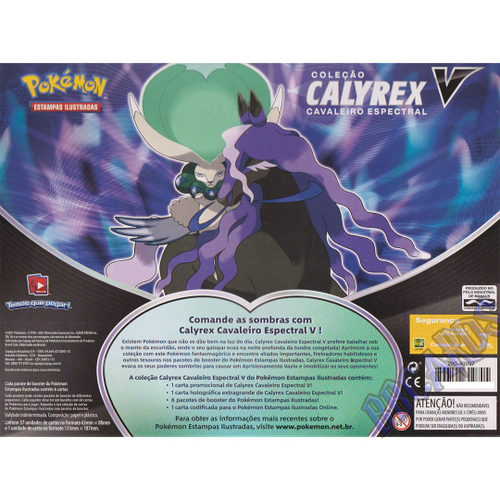 Pokemon TCG: Ice Rider Calyrex V Box : : Brinquedos e