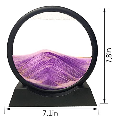 Hyugf moving sand art picture decor 3d deep sea sandscape liquid