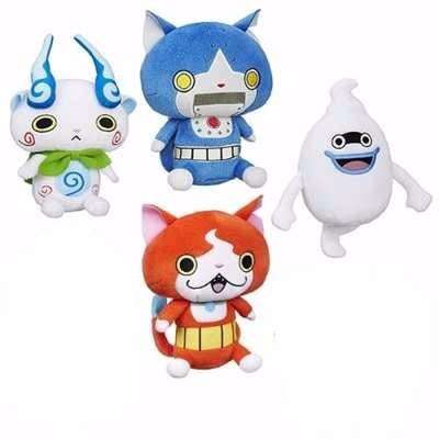 Coleção 4 Pelúcias Yo-kai Watch Jibanyan Whisper Komasan Yokai Hasbro -  Suika em Promoção na Americanas