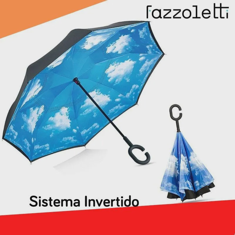 Guarda-Chuva Invertido Automático Nuvem | Fazzoletti