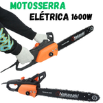 Motoserra Elétrica 220v Profissional Sabre 40cm 1600w - Motosserra/Serra Eletrica
