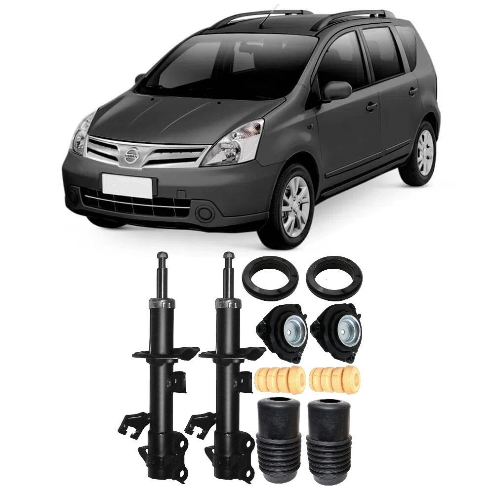 Amortecedor Kit Batente Nissan Livina Dianteiro At O Par No Shoptime