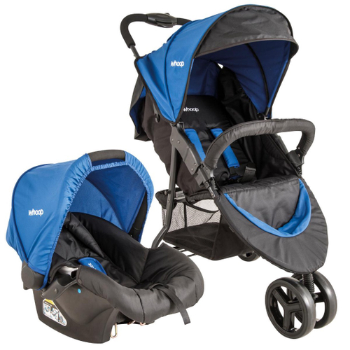 Carrinho de Bebe Whoop Bebê Conforto Trio Azul Carrinho de Bebe Whoop Bebê Conforto Trio Azul