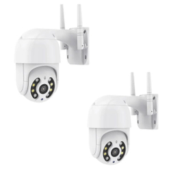 Kit 2 Câmeras Ip Prova D'água Infravermelho WiFi HD 2 Antenas Com Infravermelho Icsee Menor preço em Kit 2 Câmeras Ip Prova D'água Infravermelho WiFi HD 2 Antenas Com Infravermelho Icsee