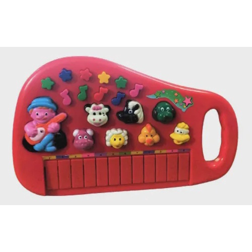 Teclado Infantil Piano Sons Animais Fazenda Educativo Led