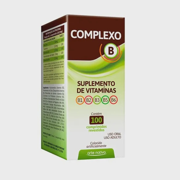 Complexo B Vitaminas 100 Comp Suplemento Original No Shoptime