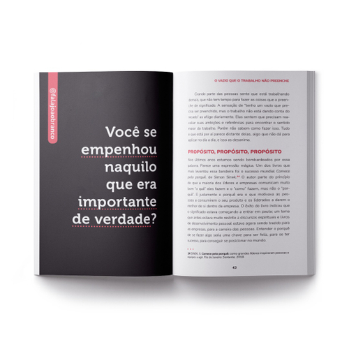 Livro Dê propósito Coloque a intenção certa no seu trabalho e preencha sua rotina de