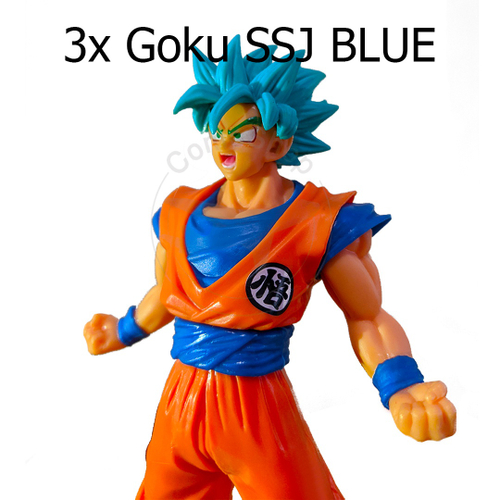 Boneco Dragon Ball Goku Ssj Blue Azul Z Super Dragonball Figura