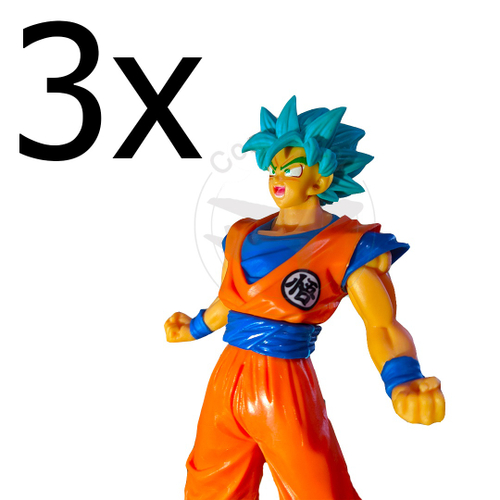 Goku Super Sayajin Blue Deus Azul Dragon Ball Blocos Boneco