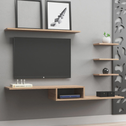 Rack Suspenso para TV até 42 Polegadas com 4 Prateleiras Espresso Móveis Menor preço em Rack Suspenso para TV até 42 Polegadas com 4 Prateleiras Espresso Móveis