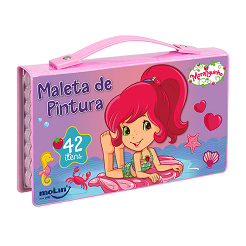 Maleta de Pintura Infantil Homem Aranha Material Escolar 42 itens Molin