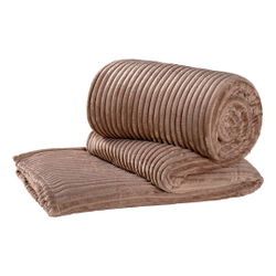 Menor preço em Manta Bariloche Velvet Coberta Casal Queen Tecido Flannel Toque Macio Caqui
