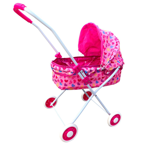 Carrinho Boneca Reborn Passeio Luxo Brinquedo Infantil Rosa na ...