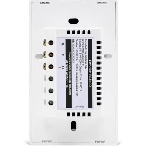 Interruptor inteligente smart wifi touch intelbras ews 1001 em
