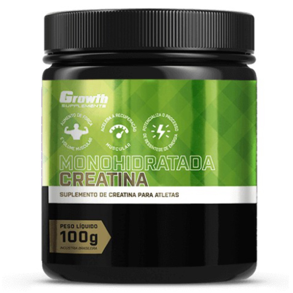 Creatina Pura 100g Monohidratada Growth Supplements | Submarino