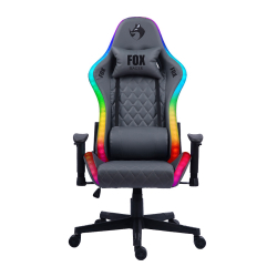 Cadeira Gamer Fox Racer rgb Cinza com Iluminação (Led) Menor preço em Cadeira Gamer Fox Racer rgb Cinza com Iluminação (Led)