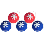 Jogo de Bolas Natalinas Brilhantes Azul 20Pcs 5cm Maramelo Natal Tropical  Multiloja