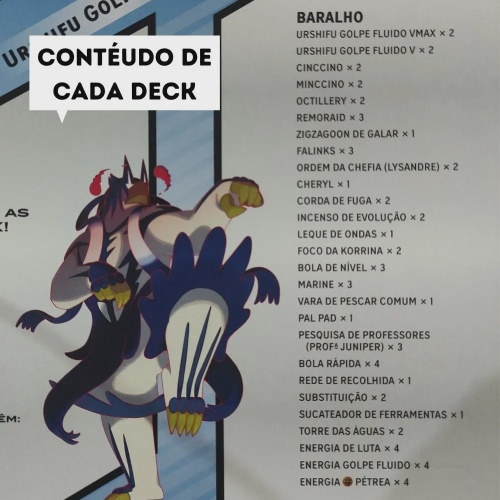 Jogo de Cartas - Baralho Batalha de Liga - Pokémon - Urshifu: 120