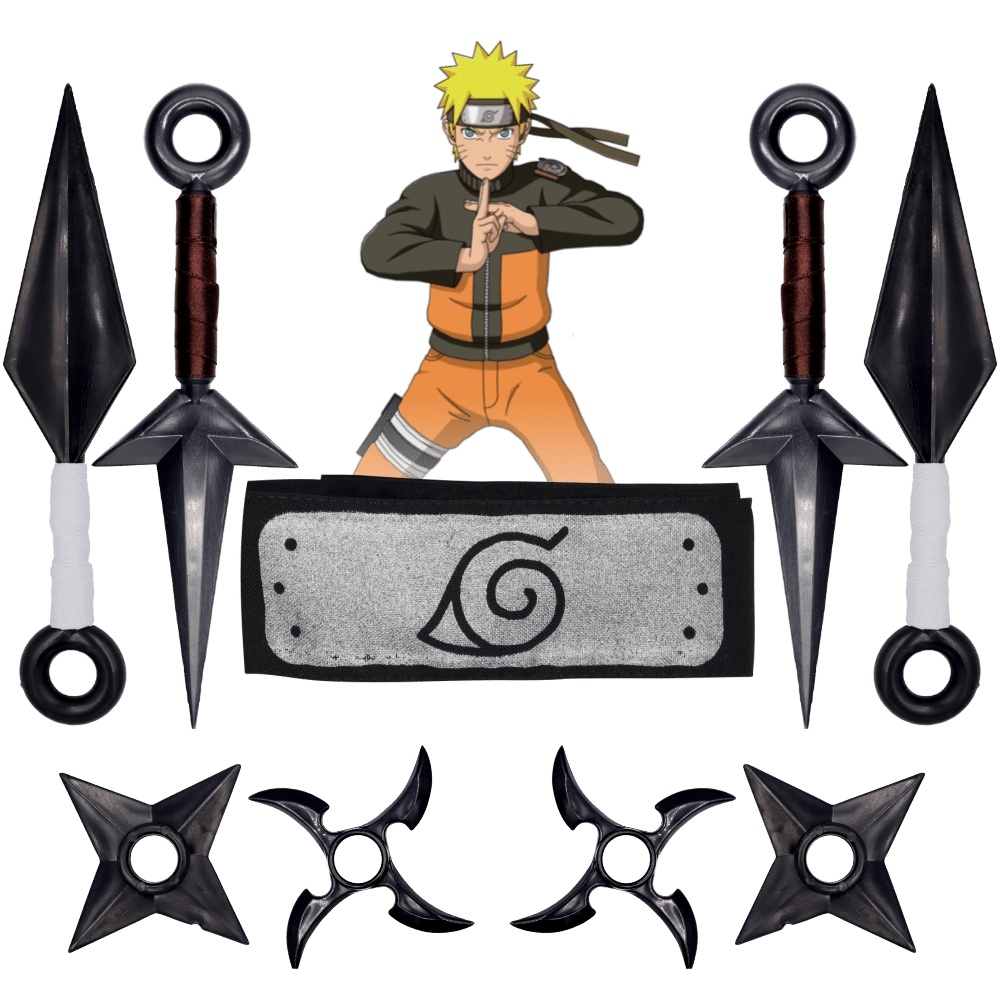 Kunai naruto e bandana junto disponivel