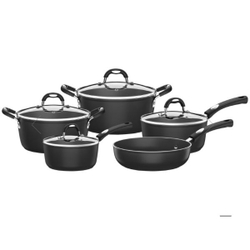 Jogo Panelas Alum 5pc Monaco Preto Tramontina Menor preço em Jogo Panelas Alum 5pc Monaco Preto Tramontina