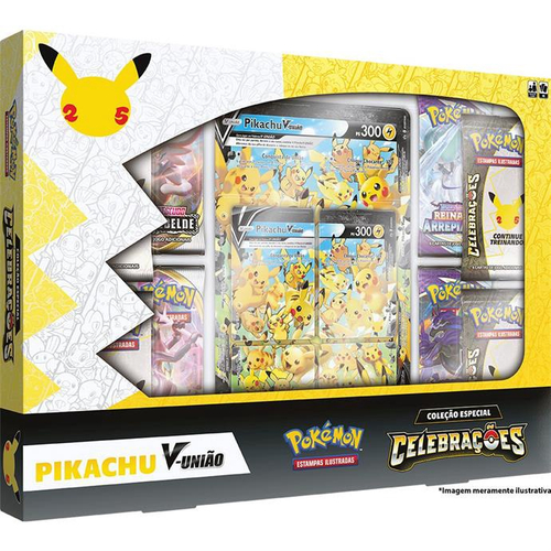 Cartas Pokemon Box Pikachu Coleção Especial Pikachu V Original Copag