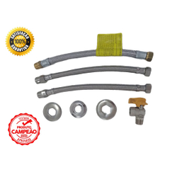 Kit Flexíveis Para Instalação De Aquecedor A Gás 30cm Emmeti Menor preço em Kit Flexíveis Para Instalação De Aquecedor A Gás 30cm Emmeti