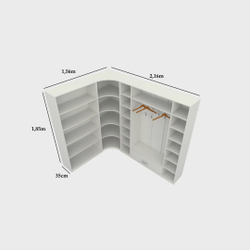 Kit Armário Closet Modulado M2 (colmeia, loja, Expositor, sapateira, roupa, organizador) Menor preço em Kit Armário Closet Modulado M2 (colmeia, loja, Expositor, sapateira, roupa, organizador)