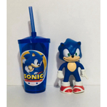 Kit 2 Bonecos Sonic + Tails 16cm Com Canecas 350ml Oferta