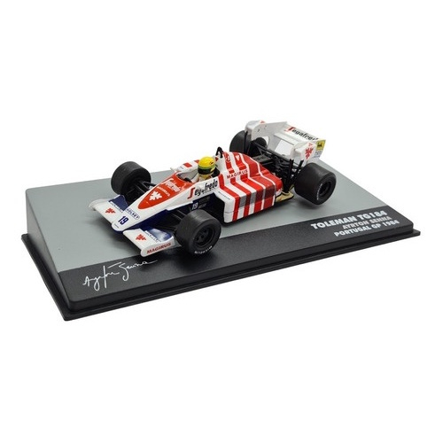 Miniatura Fórmula 1 F1 Ayrton Senna Toleman Tg184 1984 1:43 No Shoptime