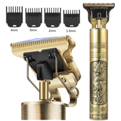 Máquina de Cortar Cabelo e Barbeador Aparador Profissional Elétrico Recarregável USB Vintage Retro é boa?