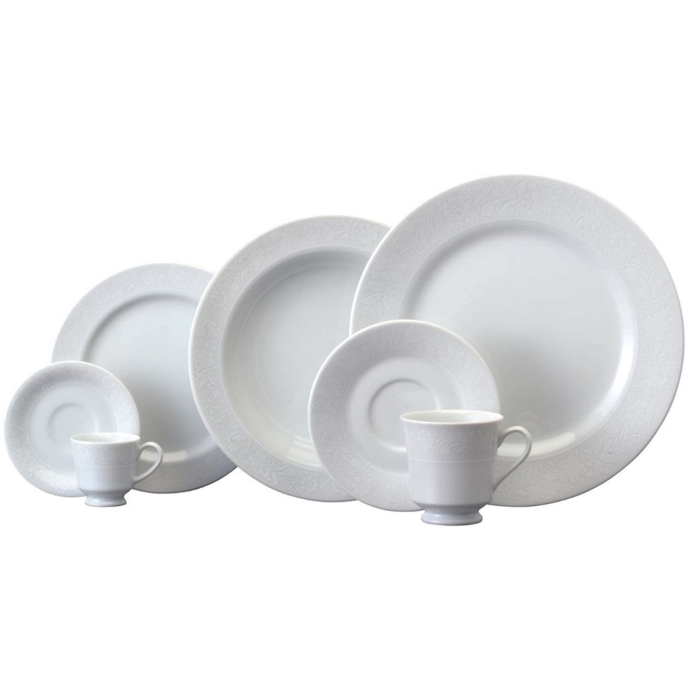 Aparelho Jantar, Chá e Café 42 Peças Porcelana Schmidt - Dec