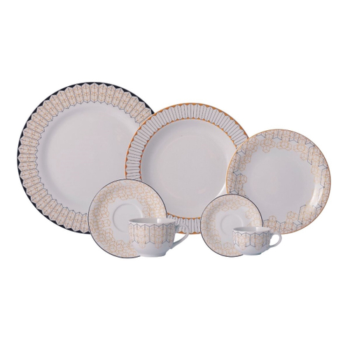 Aparelho de jantar/cafe/cha 96 peças porcelana schmidt em São