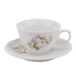 Aparelho de Chá e Café Porcelana Schmidt 53 peças - Dec. Eterna E351 -  SCHMIDT