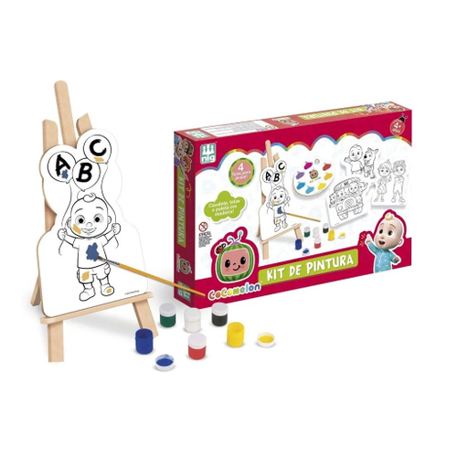 Kit De Pintura Em Madeira Infantil Com Desenhos Unicórnio - Nig